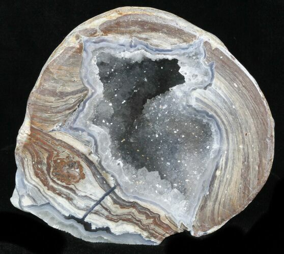Crystal Filled Dugway Geode (Polished Half) #33167